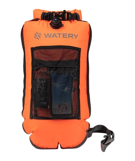 Watery havtaske til svømning - Pro 28L - Orange, havtaske med opbevaring, bedste svømmebøje, Bedste havsvømning udstyr, Svømmeudstyr til åbent vand, svømmeudstyr til åbent vand, 2024. svømmeudstyr test, bedst i test, testvinder